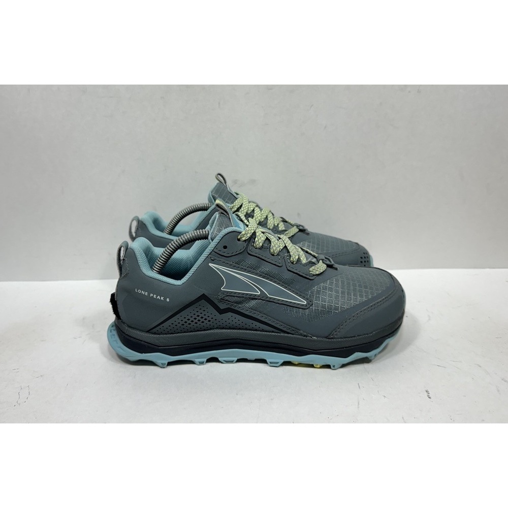 Altra Lone Peak 5 Womens Sz 6 Wide Running Shoes AL0A547W327 Gray Blue Sneakers